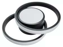 POWERTECH LED φωτιστικό οροφής HLL-0085, 32W, 4000K, 27x21cm, μαύρο