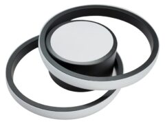 POWERTECH LED φωτιστικό οροφής HLL-0085, 32W, 4000K, 27x21cm, μαύρο