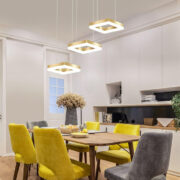 POWERTECH LED φωτιστικό οροφής HLL-0101, 35W, 4000K, 70x120cm, χρυσό 2