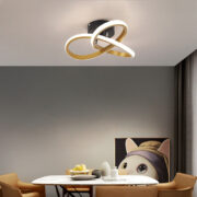 POWERTECH LED φωτιστικό οροφής HLL-0115, 18W, 4000K, 26x26x12cm, χρυσό 2