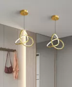 POWERTECH LED φωτιστικό οροφής HLL-0122, 15W, 4000K, Φ22cm x 1m, χρυσό 2
