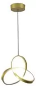 POWERTECH LED φωτιστικό οροφής HLL-0122, 15W, 4000K, Φ22cm x 1m, χρυσό 1