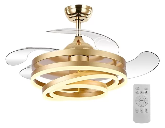 POWERTECH ανεμιστήρας οροφής HLL-0130 με LED φως, 72W, Φ106x50cm, χρυσός 3 POWERTECH ανεμιστήρας οροφής HLL-0130 με LED φως, 72W, Φ106x50cm, χρυσός