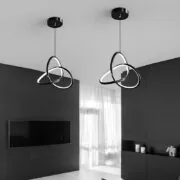 POWERTECH LED φωτιστικό οροφής HLL-0145, 25W, 4000K, Φ40cm, 1m, μαύρο 2