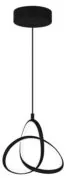 POWERTECH LED φωτιστικό οροφής HLL-0145, 25W, 4000K, Φ40cm, 1m, μαύρο 1
