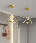 POWERTECH LED φωτιστικό οροφής HLL-0146, 25W, 4000K, Φ40cm, 1m, χρυσό 2