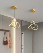 POWERTECH LED φωτιστικό οροφής HLL-0146, 25W, 4000K, Φ40cm, 1m, χρυσό 2