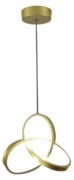 POWERTECH LED φωτιστικό οροφής HLL-0146, 25W, 4000K, Φ40cm, 1m, χρυσό 2 POWERTECH LED φωτιστικό οροφής HLL-0146, 25W, 4000K, Φ40cm, 1m, χρυσό 1