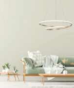 POWERTECH LED φωτιστικό οροφής HLL-0155, 25W, 4000K, Φ40cm, 1m, χρυσό 3
