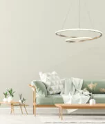 POWERTECH LED φωτιστικό οροφής HLL-0155, 25W, 4000K, Φ40cm, 1m, χρυσό 3