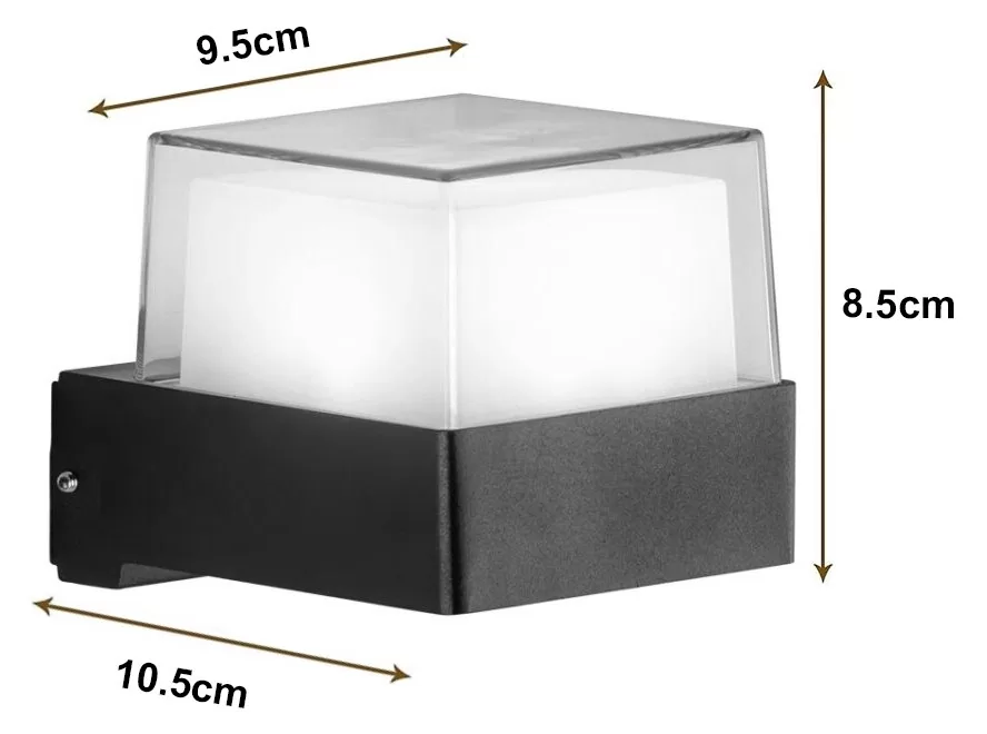 POWERTECH LED φωτιστικό τοίχου HLL-0157, 7W, 4000K, 560lm, IP65, μαύρο 7 POWERTECH LED φωτιστικό τοίχου HLL-0157, 7W, 4000K, 560lm, IP65, μαύρο - Image 5