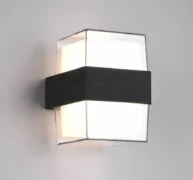 POWERTECH LED φωτιστικό τοίχου HLL-0159, 14W, 4000K, 1190lm, IP65, μαύρο 2