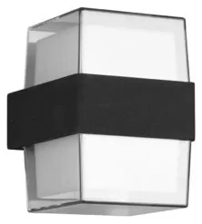 POWERTECH LED φωτιστικό τοίχου HLL-0159, 14W, 4000K, 1190lm, IP65, μαύρο