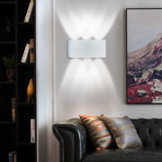 POWERTECH LED φωτιστικό τοίχου HLL-0160, 6W, 4000K, 510lm, IP65, λευκό 3