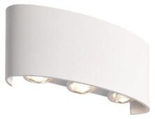 POWERTECH LED φωτιστικό τοίχου HLL-0160, 6W, 4000K, 510lm, IP65, λευκό