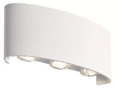 POWERTECH LED φωτιστικό τοίχου HLL-0160, 6W, 4000K, 510lm, IP65, λευκό