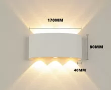 POWERTECH LED φωτιστικό τοίχου HLL-0160, 6W, 4000K, 510lm, IP65, λευκό 4