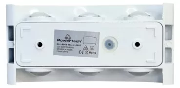 POWERTECH LED φωτιστικό τοίχου HLL-0160, 6W, 4000K, 510lm, IP65, λευκό 6