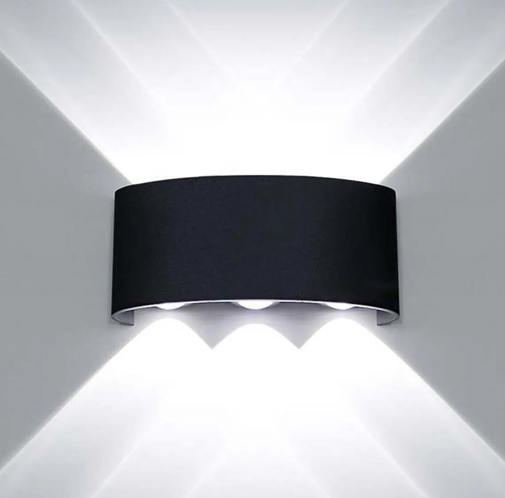POWERTECH LED φωτιστικό τοίχου HLL-0161, 6W, 4000K, 510lm, IP65, μαύρο 4 POWERTECH LED φωτιστικό τοίχου HLL-0161, 6W, 4000K, 510lm, IP65, μαύρο - Image 2