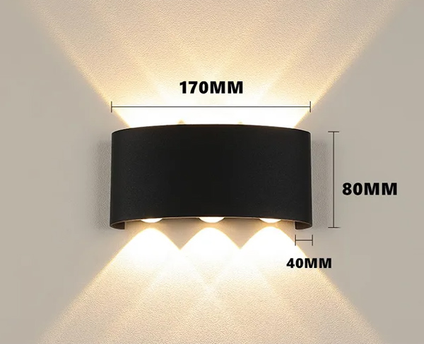 POWERTECH LED φωτιστικό τοίχου HLL-0161, 6W, 4000K, 510lm, IP65, μαύρο 6 POWERTECH LED φωτιστικό τοίχου HLL-0161, 6W, 4000K, 510lm, IP65, μαύρο - Image 4