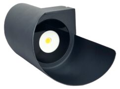 POWERTECH LED φωτιστικό τοίχου HLL-0163, 10W, 4000K, 850lm, IP65, μαύρο 5