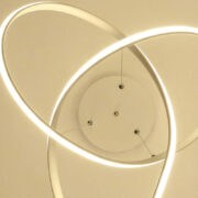 POWERTECH LED φωτιστικό οροφής HLL-0164, 50W, 4000K, Φ60cm, 1m, λευκό 4