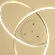POWERTECH LED φωτιστικό οροφής HLL-0164, 50W, 4000K, Φ60cm, 1m, λευκό 4