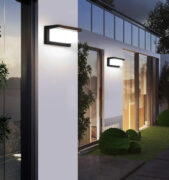 POWERTECH LED φωτιστικό τοίχου HLL-0165, 12W, 4000K, 960lm, IP65, μεταλλικό, μαύρο 2