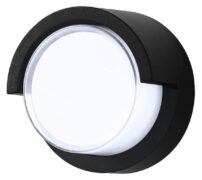 POWERTECH LED φωτιστικό τοίχου HLL-0167, 12W, 4000K, 960lm, IP65, μεταλλικό, μαύρο 1