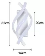POWERTECH LED φωτιστικό τοίχου HLL-0168, 12W, 4000K, 960lm, λευκό 4