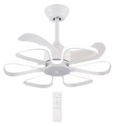 POWERTECH ανεμιστήρας οροφής HLL-0173 με LED φως, 96W, Φ55x35cm, λευκός 1 POWERTECH ανεμιστήρας οροφής HLL-0173 με LED φως, 96W, Φ55x35cm, λευκός