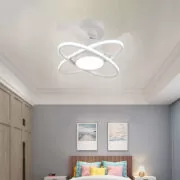 POWERTECH ανεμιστήρας οροφής HLL-0177 με LED φως, 96W, Φ60x28cm, λευκός 2