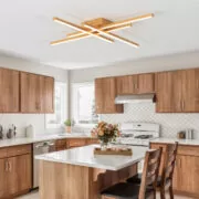 POWERTECH LED φωτιστικό οροφής HLL-0179, 50W, 4500K, 9x60x60cm, χρυσό 2