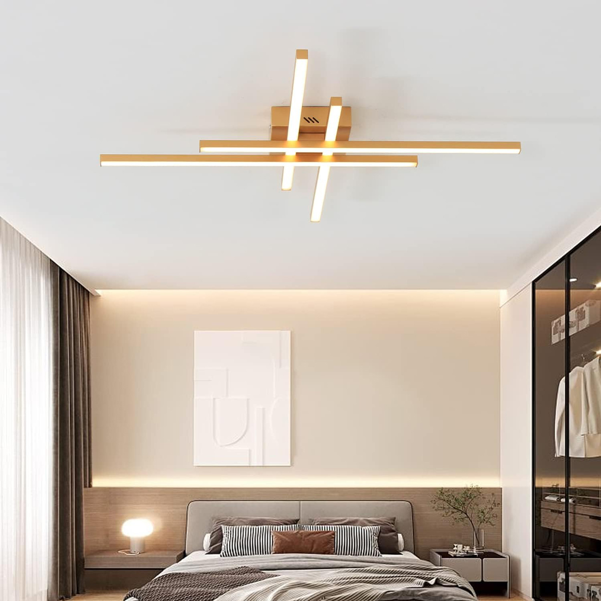 POWERTECH LED φωτιστικό οροφής HLL-0179, 50W, 4500K, 9x60x60cm, χρυσό 5 POWERTECH LED φωτιστικό οροφής HLL-0179, 50W, 4500K, 9x60x60cm, χρυσό - Image 3