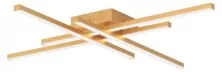 POWERTECH LED φωτιστικό οροφής HLL-0179, 50W, 4500K, 9x60x60cm, χρυσό
