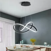POWERTECH LED φωτιστικό οροφής HLL-0180, 50W, 4000K, Φ60cm x 120cm, μαύρο 2