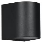 POWERTECH φωτιστικό τοίχου HLL-0187 για GU10 λάμπα, μεταλλικό, IP65, μαύρο