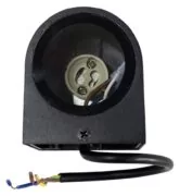 POWERTECH φωτιστικό τοίχου HLL-0187 για GU10 λάμπα, μεταλλικό, IP65, μαύρο 3