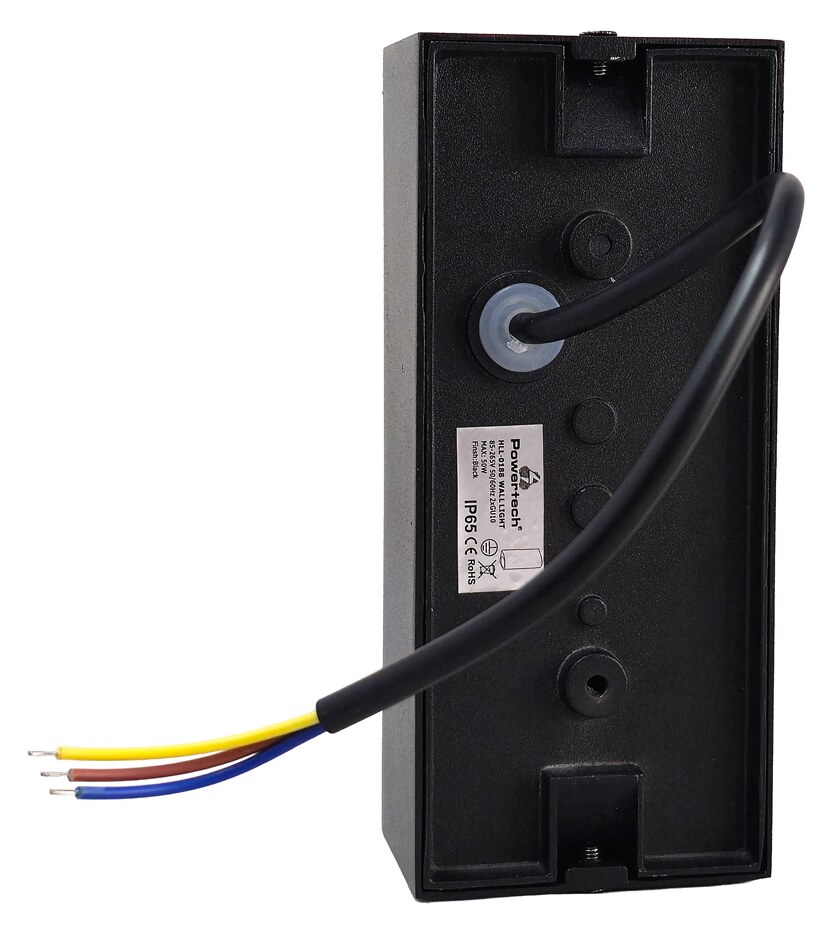 POWERTECH φωτιστικό τοίχου HLL-0188 για 2x GU10 λάμπες, μεταλλικό, IP65, μαύρο 6 POWERTECH φωτιστικό τοίχου HLL-0188 για 2x GU10 λάμπες, μεταλλικό, IP65, μαύρο - Image 4