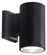 POWERTECH φωτιστικό τοίχου HLL-0189 για GU10 λάμπα, μεταλλικό, IP65, μαύρο 1