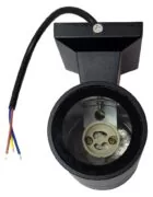 POWERTECH φωτιστικό τοίχου HLL-0189 για GU10 λάμπα, μεταλλικό, IP65, μαύρο 3