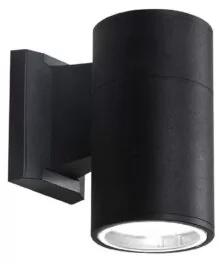 POWERTECH φωτιστικό τοίχου HLL-0189 για GU10 λάμπα, μεταλλικό, IP65, μαύρο