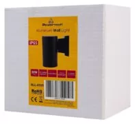 POWERTECH φωτιστικό τοίχου HLL-0189 για GU10 λάμπα, μεταλλικό, IP65, μαύρο 6
