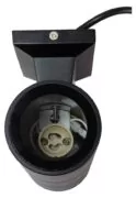POWERTECH φωτιστικό τοίχου HLL-0190 για 2x GU10 λάμπες, μεταλλικό, IP65, μαύρο 3