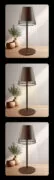 POWERTECH LED επιτραπέζιο φωτιστικό HLL-0191, ρυθμιζόμενο, επαναφορτιζόμενο, καφέ 2