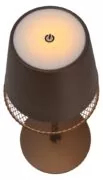 POWERTECH LED επιτραπέζιο φωτιστικό HLL-0191, ρυθμιζόμενο, επαναφορτιζόμενο, καφέ 3