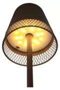 POWERTECH LED επιτραπέζιο φωτιστικό HLL-0191, ρυθμιζόμενο, επαναφορτιζόμενο, καφέ 4