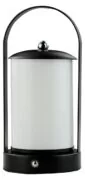 POWERTECH LED επιτραπέζιο φωτιστικό HLL-0192 με λαβή, ρυθμιζόμενο, επαναφορτιζόμενο, μαύρο