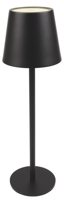 POWERTECH LED επιτραπέζιο φωτιστικό HLL-0193, ρυθμιζόμενο, επαναφορτιζόμενο, μαύρο