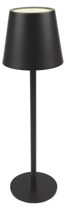 POWERTECH LED επιτραπέζιο φωτιστικό HLL-0193, ρυθμιζόμενο, επαναφορτιζόμενο, μαύρο